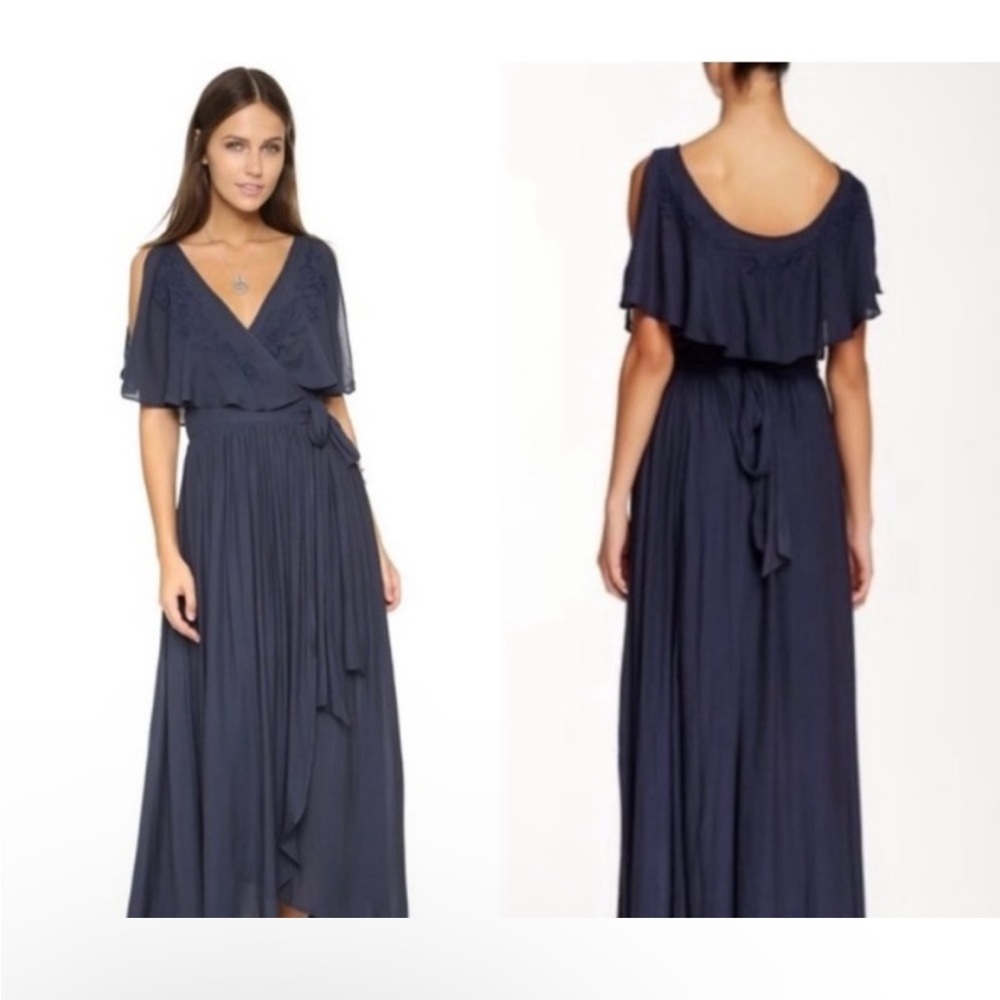Free People Fiona Maxi Wrap Dress - Medium